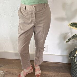 Lands' End Women's Beige Cropped Pants